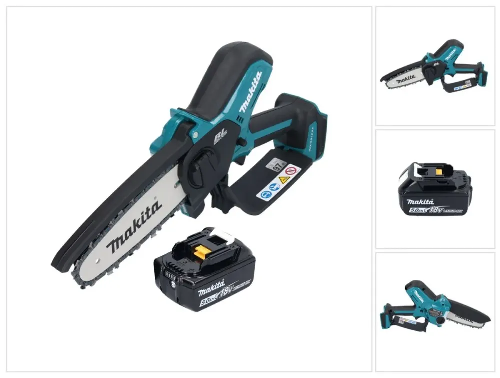 Makita DUC 150 T motosierra sin cable 18 V 15 cm sin escobillas + 1x baterí 5,0 Ah - sin cargador