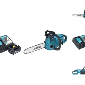 Makita DUC 357 RMX2 Motosierra sin cable 18 V 35 cm 7,7 m/s Sin escobillas + 1x baterí 4,0 Ah + cargador
