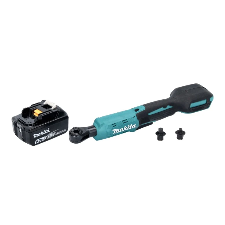 Makita DWR 180 T1 atornillador de carraca sin cable 18 V 47,5 Nm 1/4" 3/8" + 1x baterí recargable 5,0 Ah - sin cargador