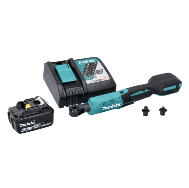 Makita DWR 180 RG1 atornillador de carraca sin cable 18 V 47,5 Nm 1/4" 3/8" + 1x baterí recargable 6,0 Ah + cargador