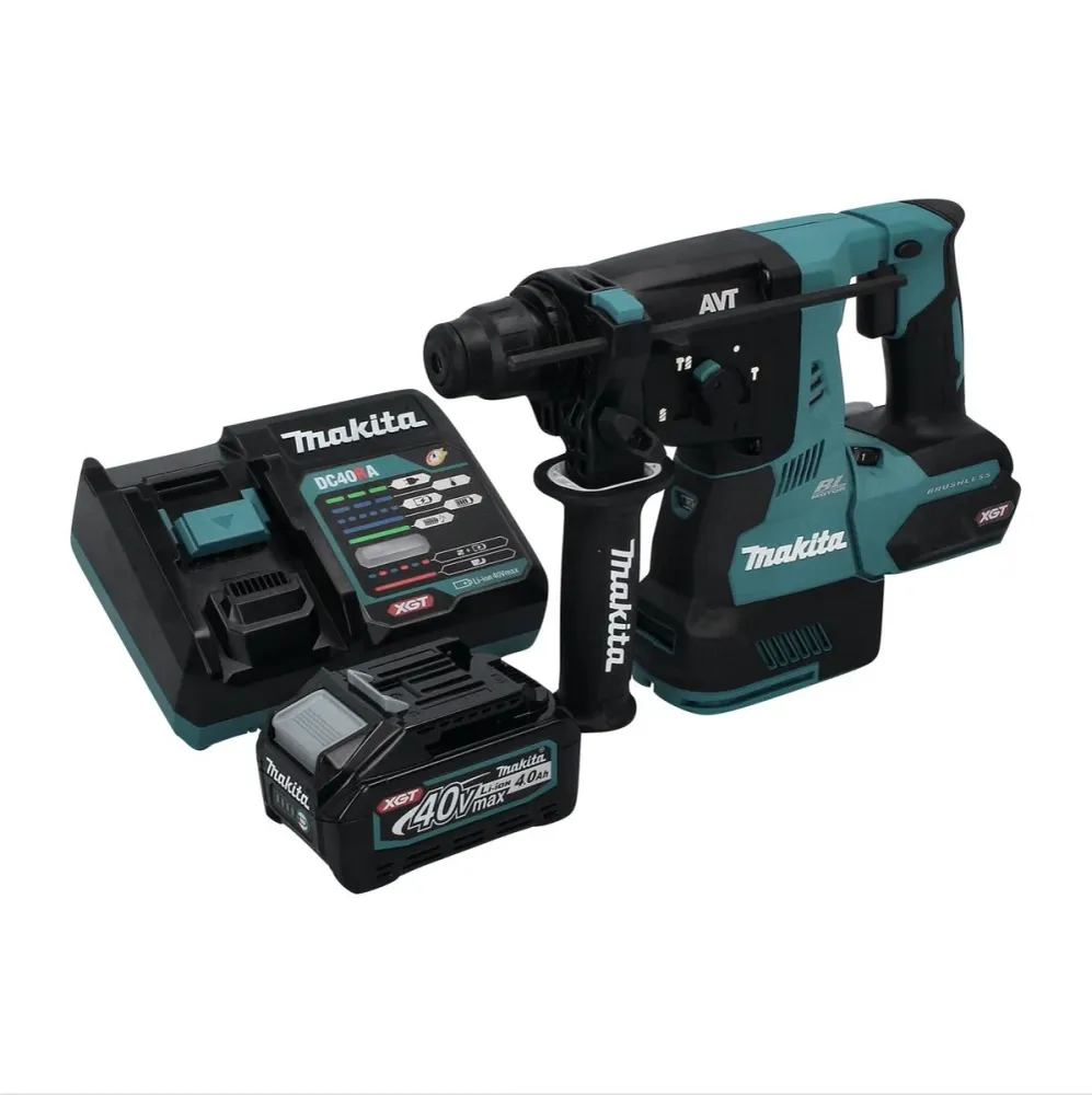 Martillo combinado baterí Makita HR 003 GM1 40 V máx. 2,8 J SDS plus sin escobillas + 1x baterí 4,0 Ah + cargador