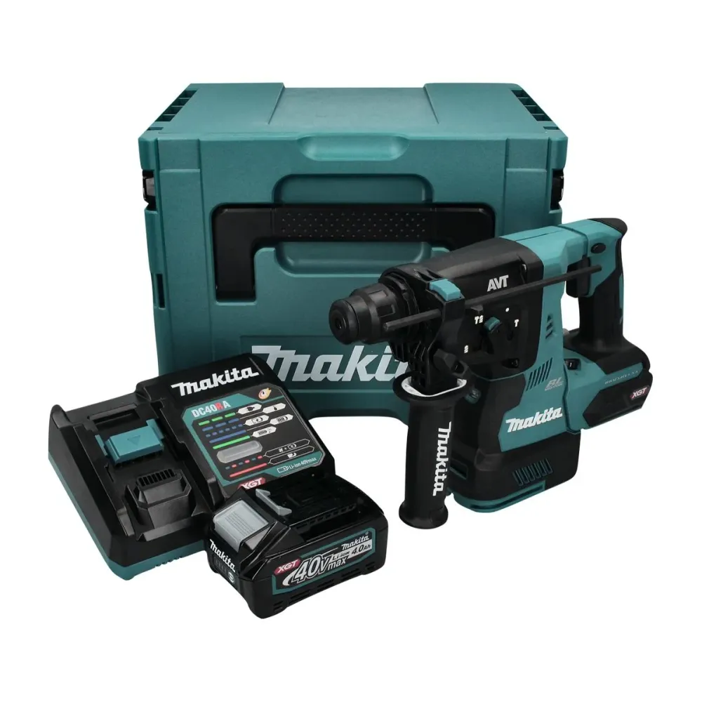 Martillo combinado baterí Makita HR 003 GM101 40 V máx. 2,8 J SDS plus sin escobillas + 1x baterí 4,0 Ah + cargador + Makpac