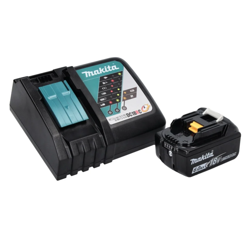 Martillo perforador baterí Makita DHR 243 RG1 18 V SDS plus Brushless + 1x baterí recargable 6.0 Ah + cargador