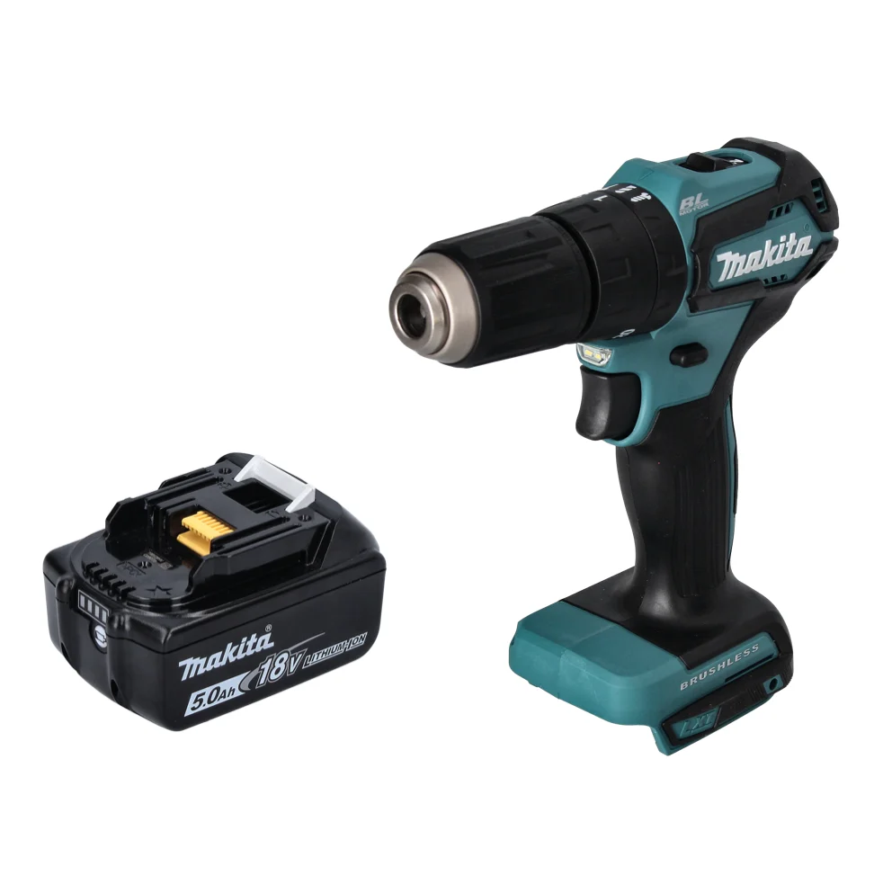 Martillo perforador sin cable Makita DHP 483 T1 18 V 40 Nm + 1x baterí 5.0 Ah - sin cargador