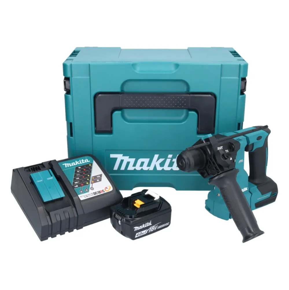 Martillo perforador sin cable Makita DHR 183 RM1J 18 V 1,7 J SDS plus + 1x baterí 4,0 Ah + cargador + Makpac