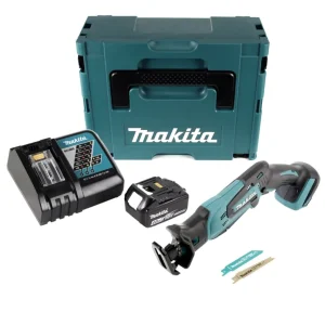 Sierra alternativa baterí Makita DJR 183 RM1J 18 V + 1x baterí 4,0Ah + cargador + Makpac