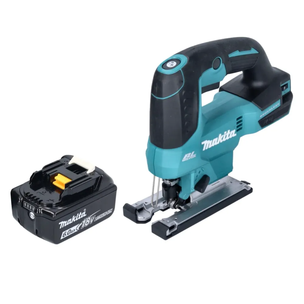 Sierra de calar pendular sin cable Makita DJV 184 G1 18 V sin escobillas + 1x baterí recargable 6,0 Ah - sin cargador