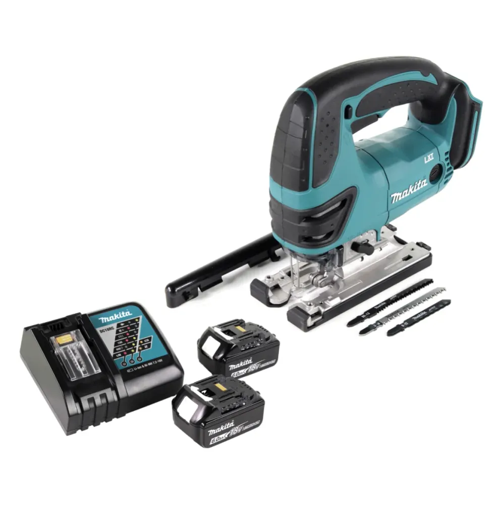 Sierra de calar sin cable Makita DJV 180 RG 18V + 2x baterí 6,0 Ah + cargador