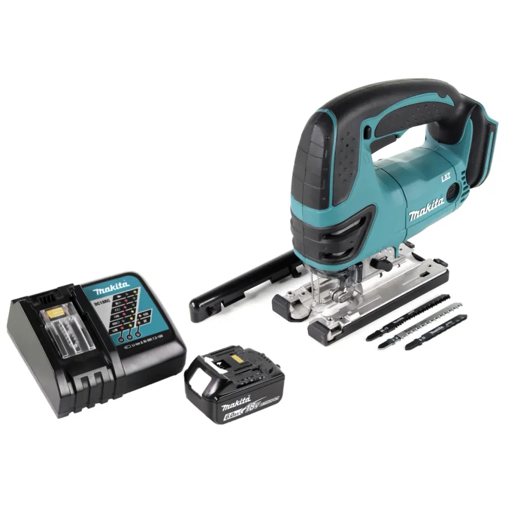 Sierra de calar sin cable Makita DJV 180 RG1 18V + 1x baterí 6.0 Ah + cargador