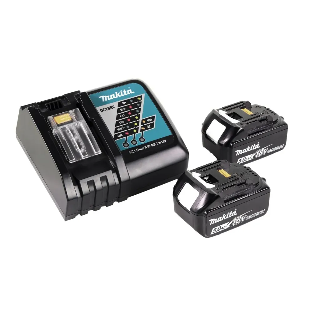 Sierra circular baterí Makita DHS 900 RT2 36 V (2x 18 V) 235 mm sin escobillas + 2x baterí 5,0 Ah + cargador