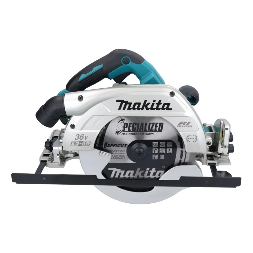 Sierra circular baterí Makita DHS 900 G2U 36 V (2x 18 V) 235 mm sin escobillas + 2x baterí 6,0 Ah + adaptador Bluetooth -...
