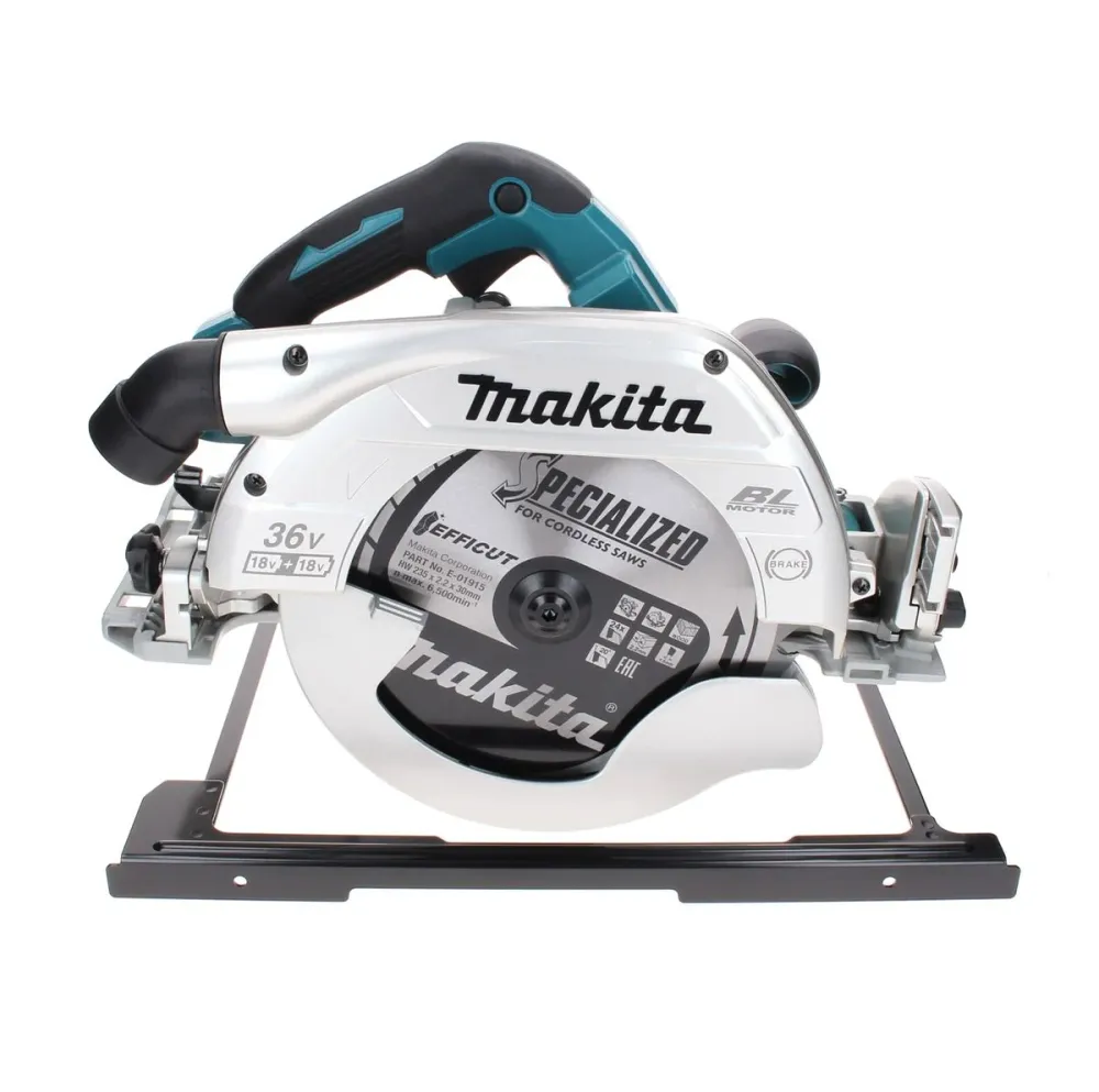Sierra circular manual baterí Makita DHS 900 PF2 36 V (2x 18 V) 235 mm sin escobillas + 2x baterí 3,0 Ah + cargador doble