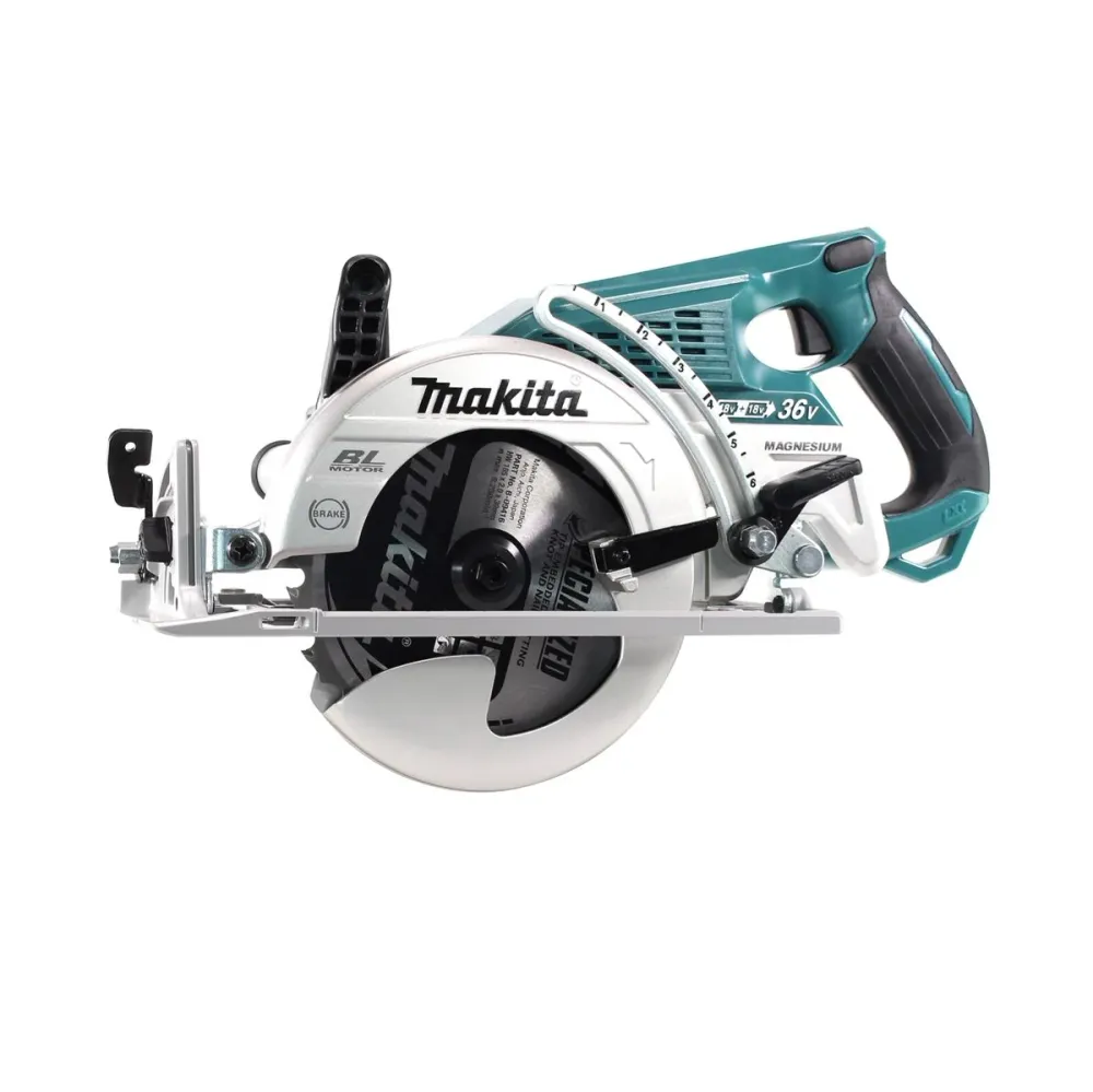 Sierra circular sin cable Makita DRS 780 RT 36V ( 2x18V ) 185 mm sin escobillas + 2x baterí 5,0Ah + cargador
