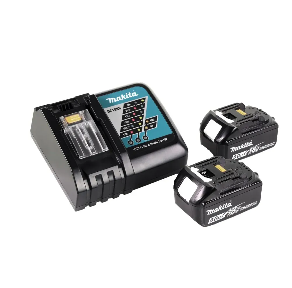 Sierra circular sin cable Makita DRS 780 RT 36V ( 2x18V ) 185 mm sin escobillas + 2x baterí 5,0Ah + cargador