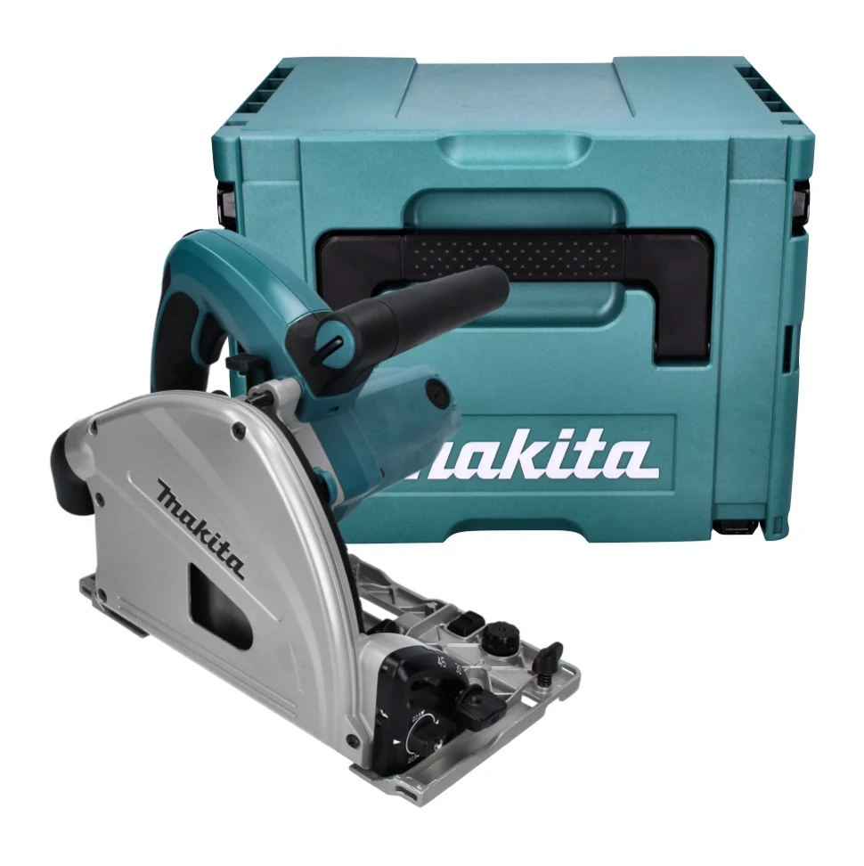 Sierra de inmersión Makita SP 6000 J 1300 vatios 165 x 20 mm + carril guí 1500 mm + Makpac