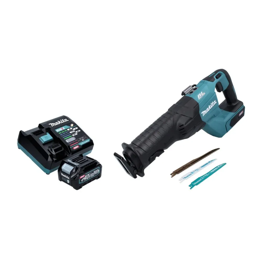 Sierra de sable sin cable Makita JR 001 GD1 40 V máx. sierra de sable sin escobillas XGT + 1x baterí 2,5 Ah + cargador - s...