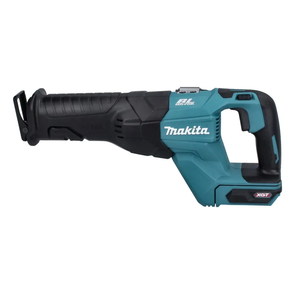 Sierra de sable sin cable Makita JR 001 GD101 Sierra de sable sin escobillas de 40 V máx. XGT + 1x baterí 2,5 Ah + cargado...