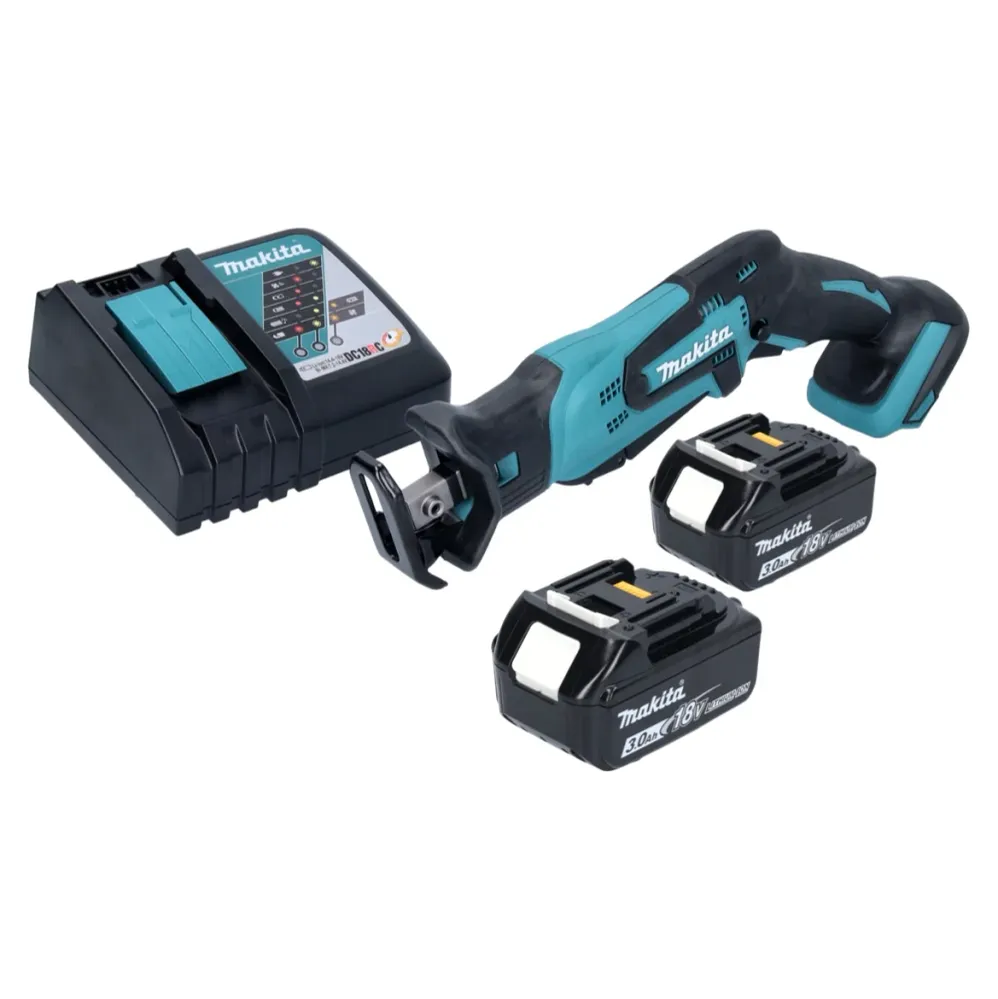 Sierra sable sin cable Makita DJR 185 RF 18 V + 2x baterí recargable 3,0 Ah + cargador