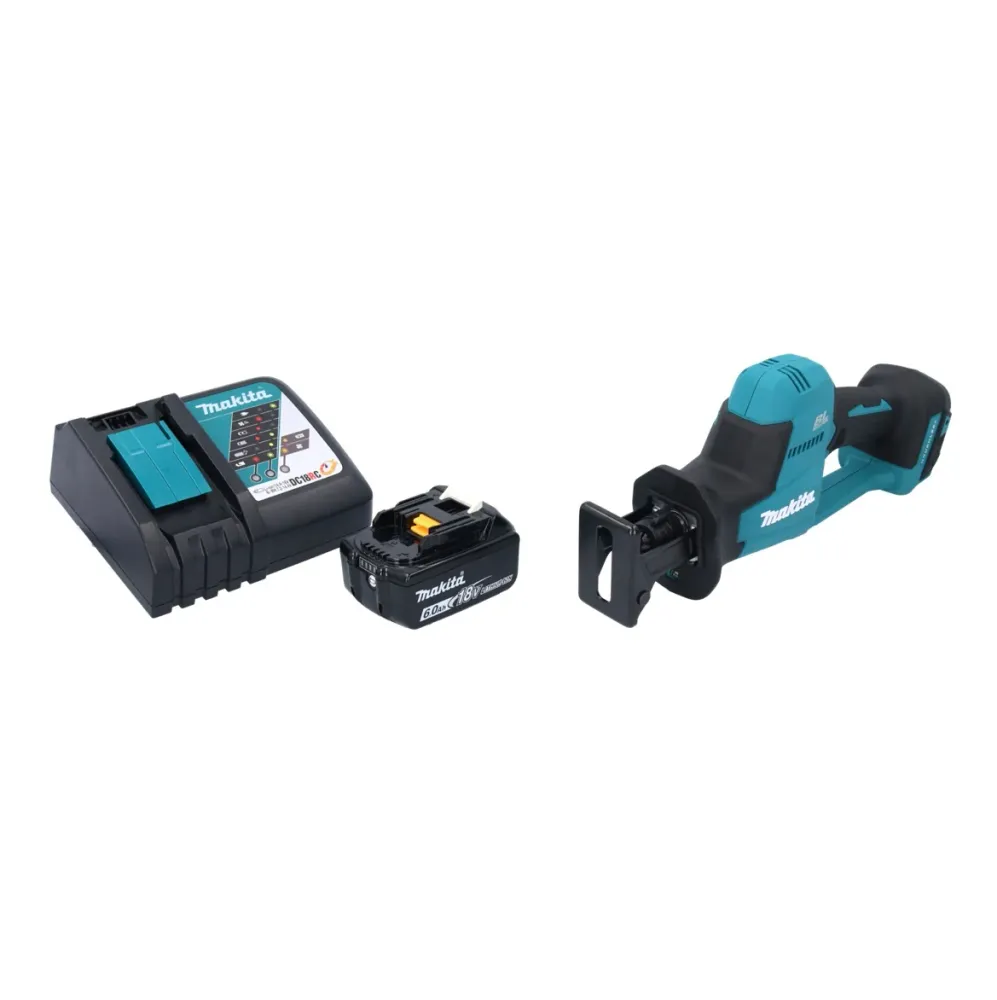Sierra de sable sin cable Makita DJR189RG1 18V sin escobillas + 1x Baterí 6.0 Ah + Cargador