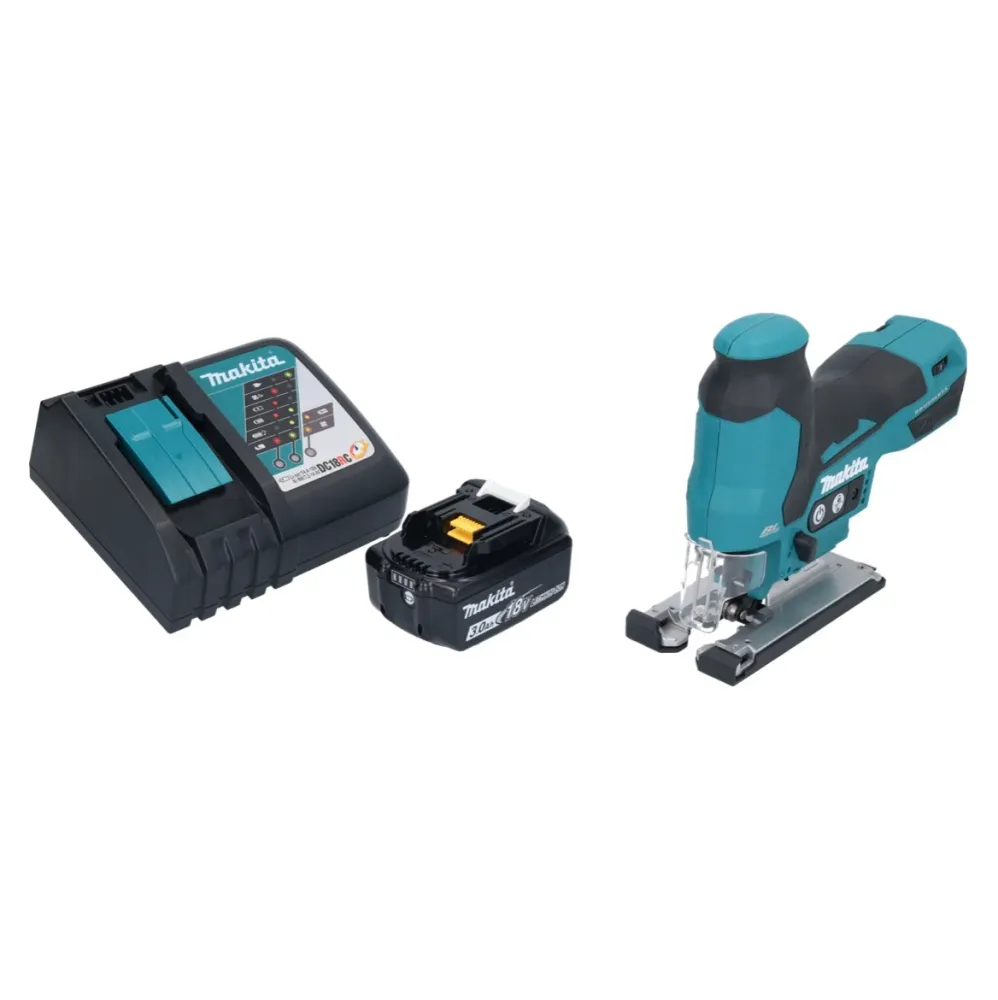 Sierra de vaivén sin cable Makita DJV 185 RF1 18 V sin escobillas + 1x baterí recargable 3,0 Ah + cargador