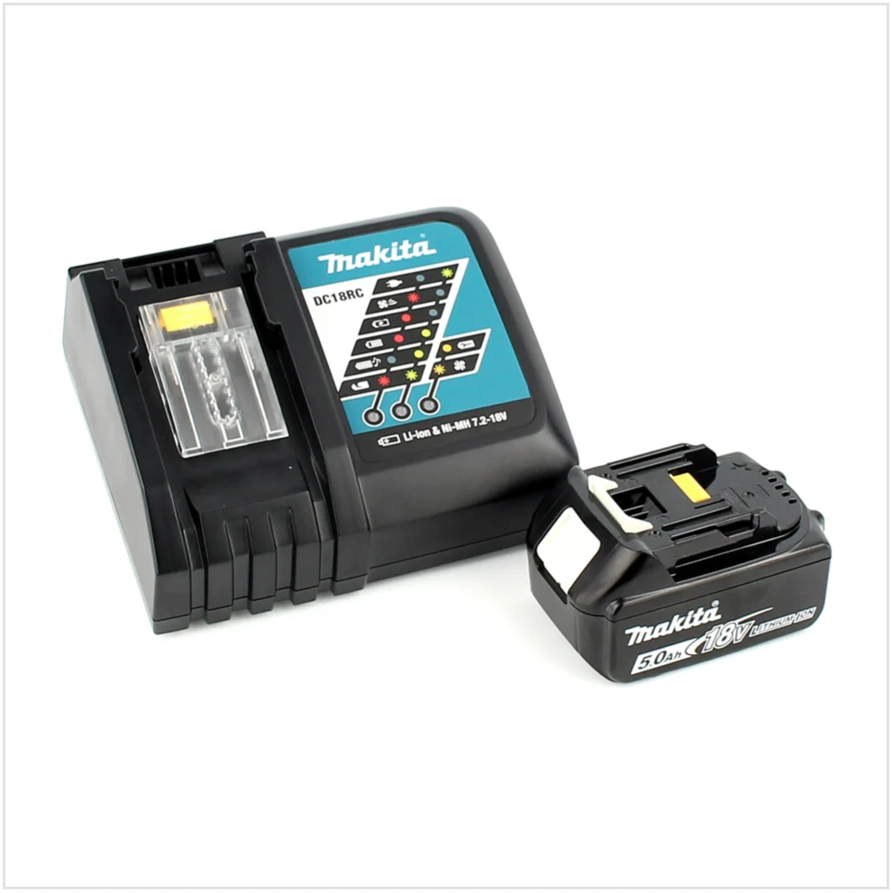 Taladro atornillador inalámbrico Makita DDF 451 RT1J 18 V 80 Nm + 1x baterí 5,0 Ah + cargador en Makpac