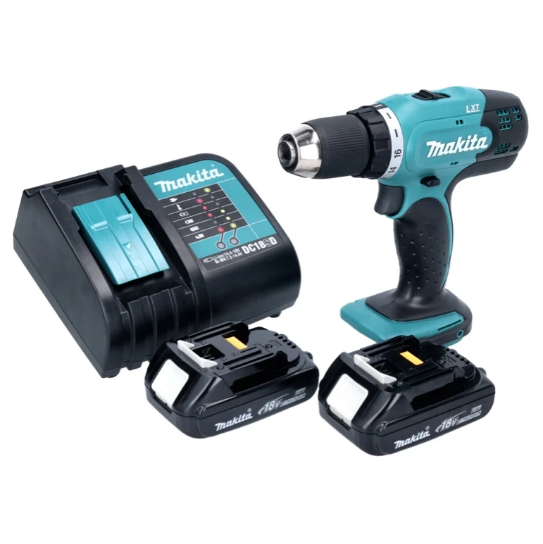 Taladro inalámbrico Makita DDF 453 SY 18 V 42 Nm + 2x baterí 1.3 Ah + cargador