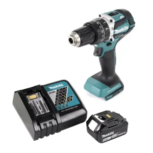 Taladro de percusión sin cable Makita DHP 484 RG1 18 V 54 Nm sin escobillas + 1x baterí recargable 6,0 Ah + cargador