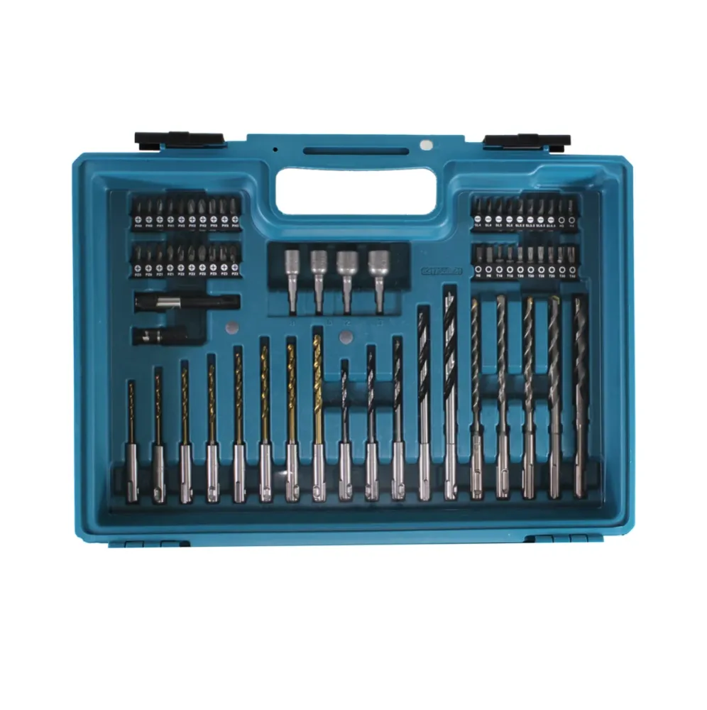 Taladro percutor baterí Makita HR 140 DSME1 10,8 V SDS-Plus en maletín + juego de accesorios de 64 piezas + 2 baterías de...