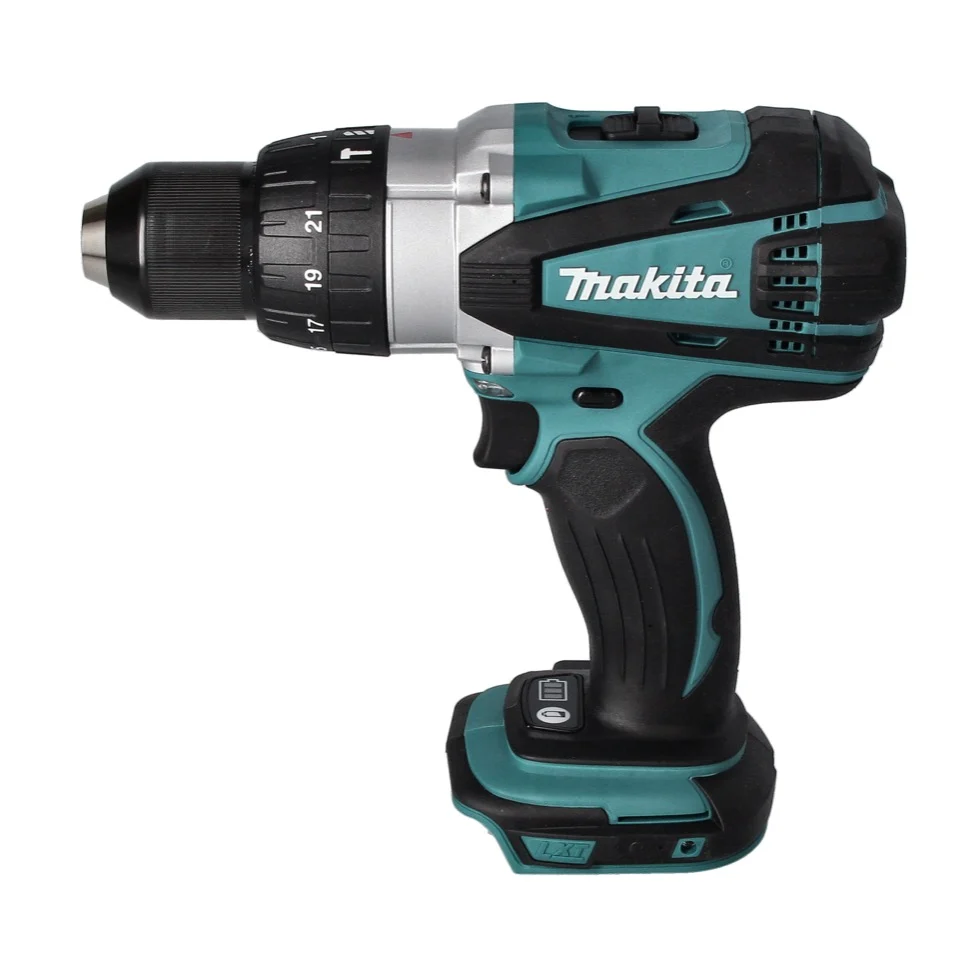 Taladro percutor baterí Makita DHP 458 F1J 18 V 91 Nm + 1x baterí 3.0 Ah + Makpac - sin cargador