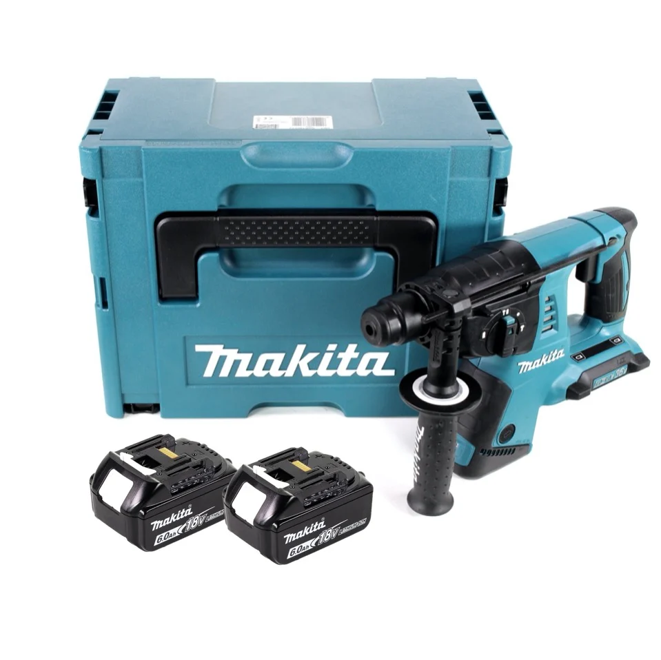 Taladro percutor baterí Makita DHR 263 GJ 36 V (2x 18 V) 3,0 J SDS-plus + 2x baterí 6,0 Ah - sin cargador
