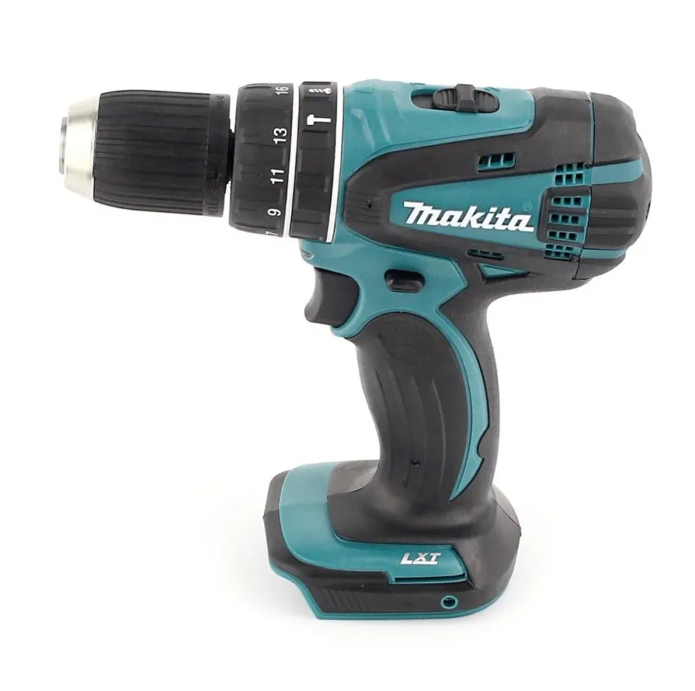 Taladro percutor inalámbrico Makita DHP 456 SFTK 18 V 50 Nm + 1x baterí 3,0 Ah + cargador + set de accesorios 101 piezas +...