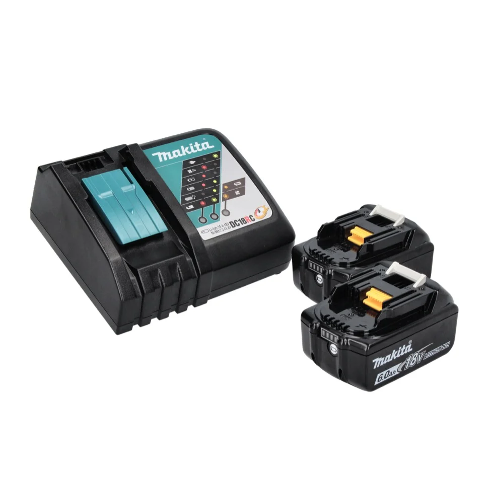 Taladro percutor inalámbrico Makita DHP 458 RGJ 18 V 91 Nm + 2x Baterías 6.0 Ah + Cargador + Makpac