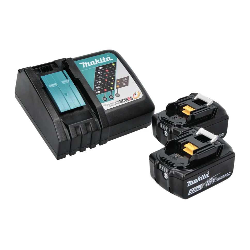Taladro percutor sin escobillas Makita DHP 483 RT 18 V 40 Nm + 2x Baterías 5.0 Ah + Cargador