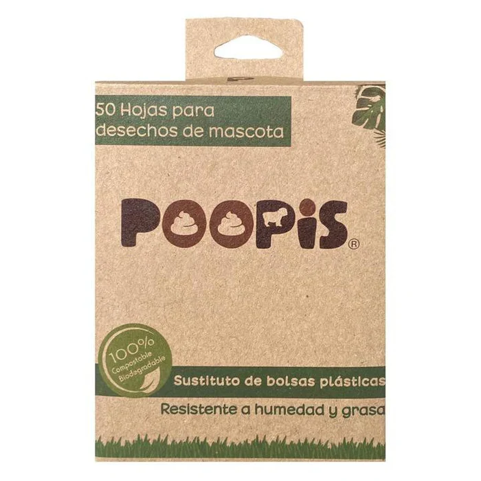 Hojas POOPIS grandes paquete de 50 hojas MASCOTAS
