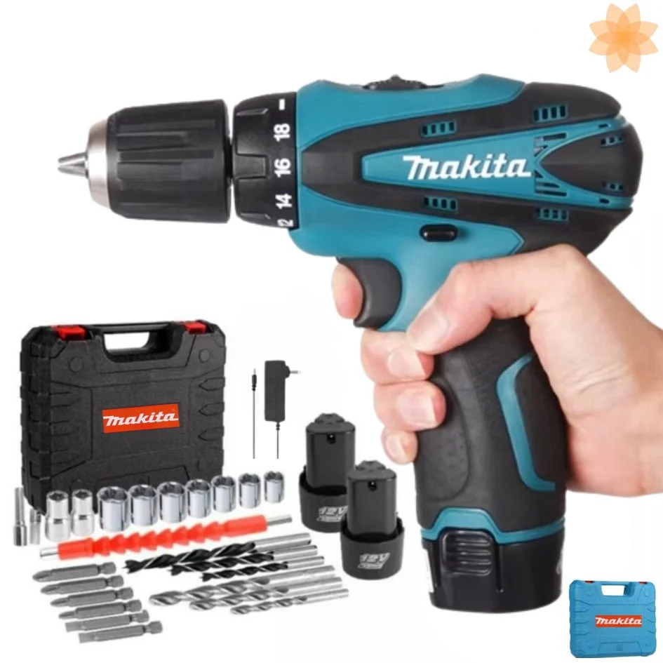 Taladro Makita Doble Bateria Redonda - DRO MayoreoTotal