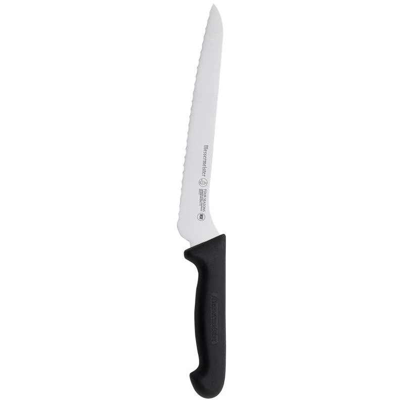 CUCHILLO PARA PAN NEGRO/PLATA 8" Messermeister