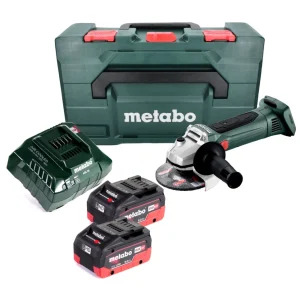 Amoladora angular baterí Metabo W 18 LTX 125 18 V 125 mm + 2x baterías 8,0 Ah + cargador + metaBOX