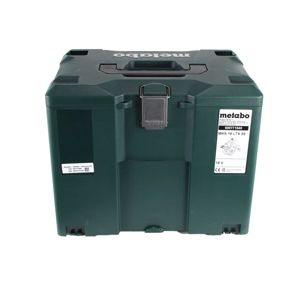 GRATIS 3 ños de servicio completo protección integral Metabo MKS 18 LTX 58 sierra circular para metal baterí 18V 165 mm +...
