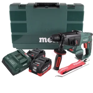 Martillo combinado baterí Metabo KHA 18 LTX 18 V (600210860) + 2 baterías 10,0 Ah + cargador + maletín