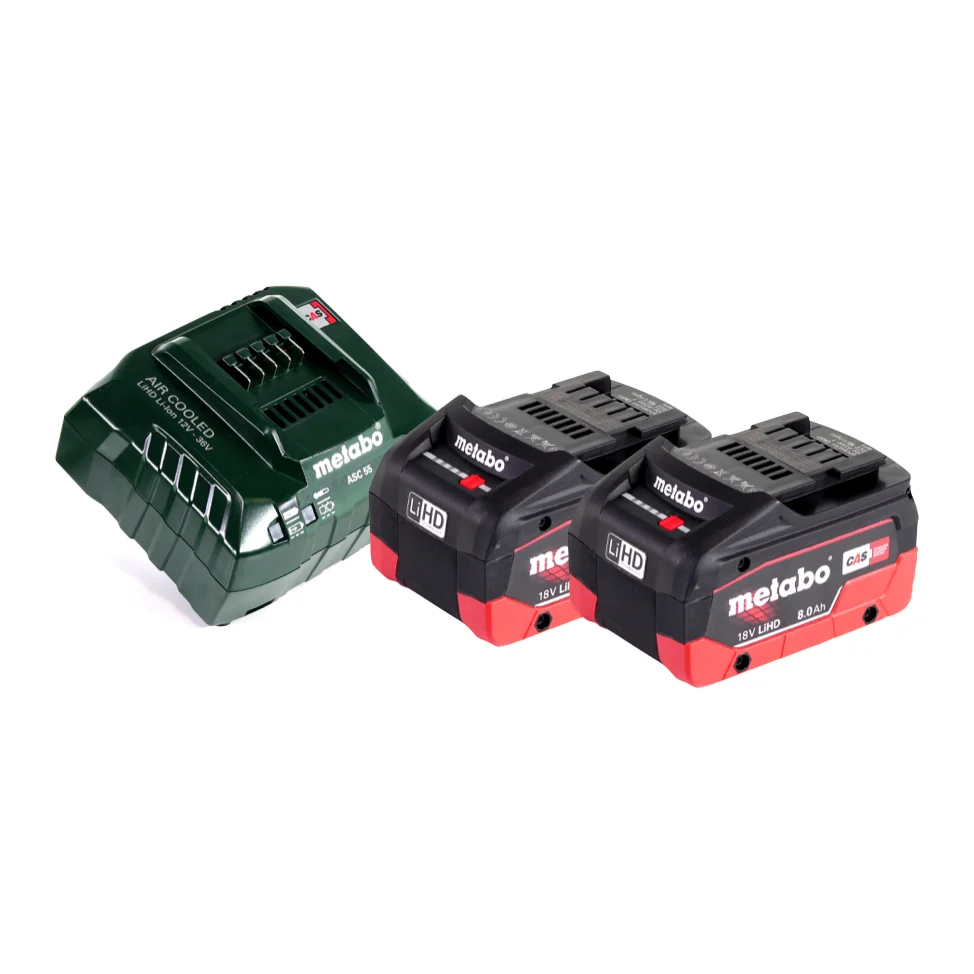 Martillo combinado baterí Metabo KHA 18 LTX 18 V 2,2 J SDS Plus + 2x baterí 8,0 Ah + cargador + metaBOX