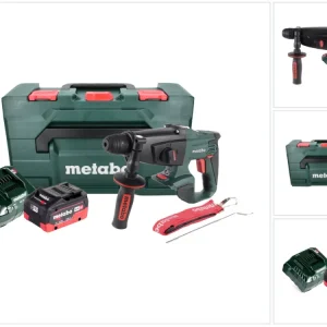 Martillo combinado baterí Metabo KHA 18 LTX 18 V 2,2 J SDS Plus + 1x baterí 8,0 Ah + cargador + metaBOX