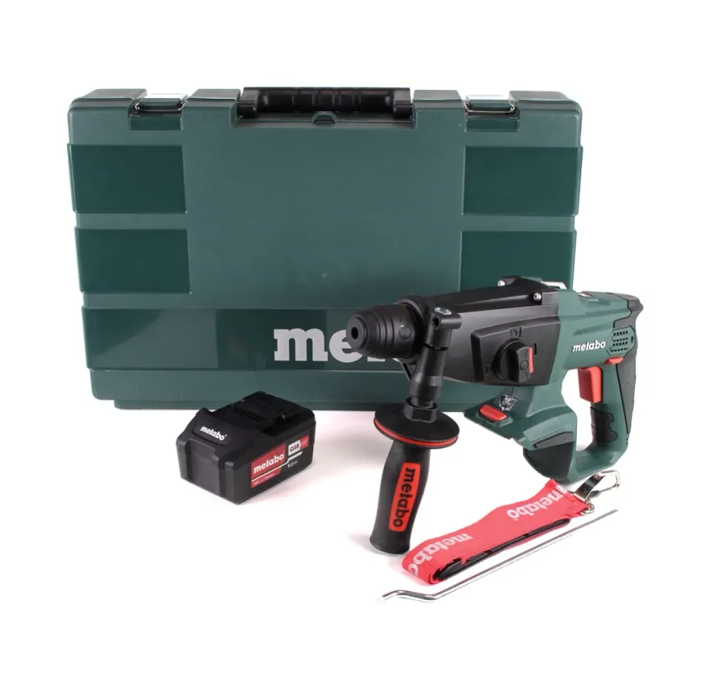 Martillo combinado baterí Metabo KHA 18 LTX 18V + 1x baterí 5,2Ah + estuche - sin cargador