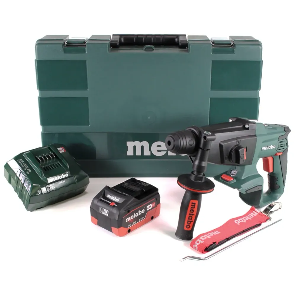 Martillo combinado baterí Metabo KHA 18 LTX 18V + 1x baterí 5.5Ah + cargador + estuche