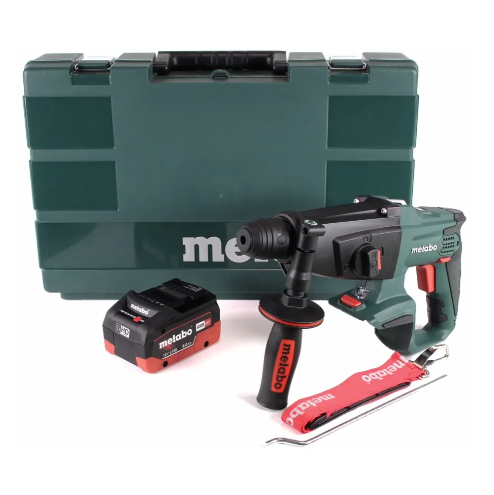 Martillo combinado baterí Metabo KHA 18 LTX 18V + 1x baterí 8.0Ah + maletín - sin cargador