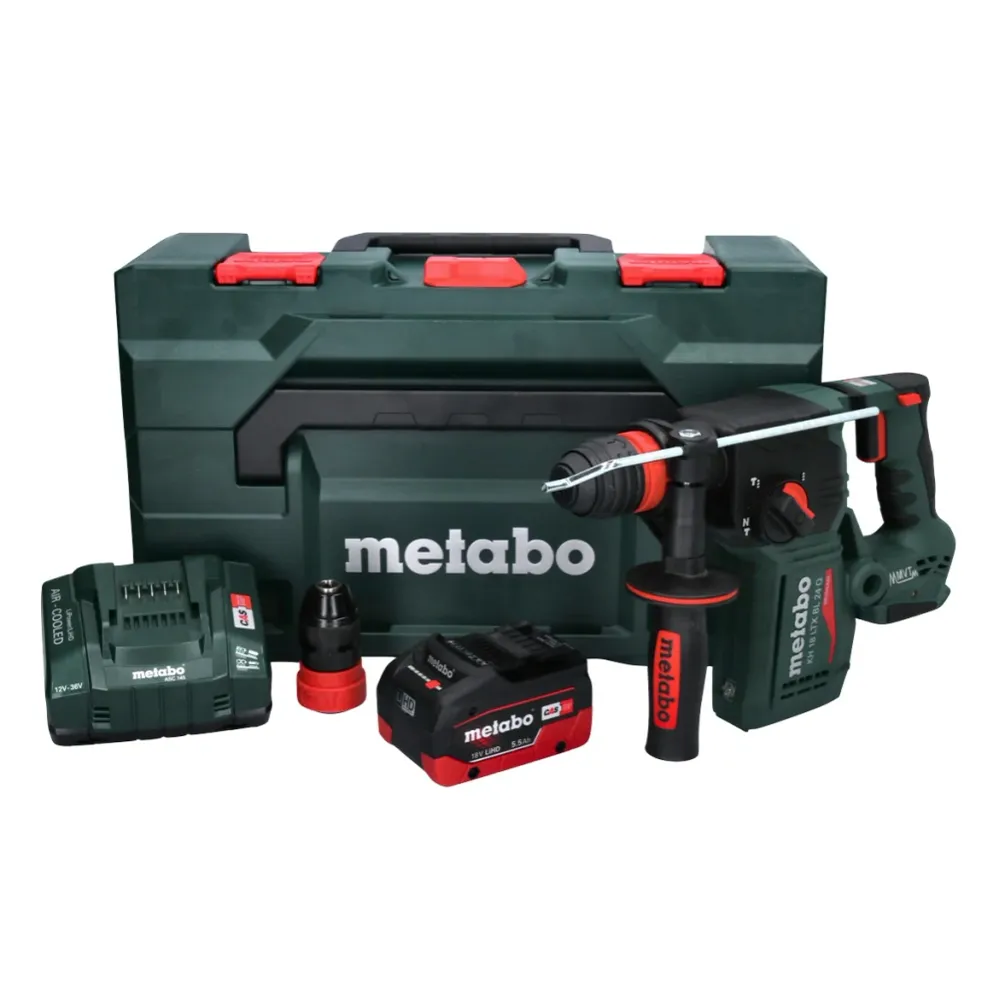 Martillo combinado sin cable Metabo KH 18 LTX BL 24 Q 18 V 2,2 J + 1x baterí recargable 5,5 Ah + cargador + metaBOX