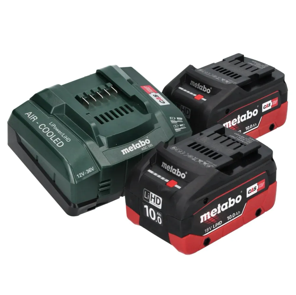 Martillo perforador baterí Metabo KH 18 LTX BL 24 18 V 2,2 J SDS Plus Brushless + 2x baterí recargable 10,0 Ah + cargador...