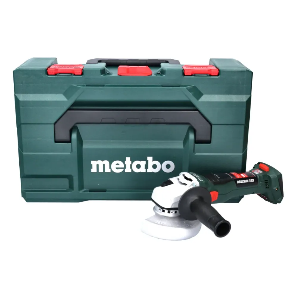 Metabo W 18 LT BL 11-125 Amoladora angular sin cable 125mm 18V sin escobillas + set MetaBOX - sin baterí, sin cargador (61...
