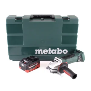 Metabo W 18 LTX 125 Amoladora angular rápida 18V 125mm + 1x baterí 5,5Ah + maletín - sin cargador