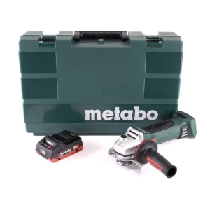 Metabo W 18 LTX 125 Amoladora angular rápida 18V 125mm + 1x baterí 4.0Ah + maletín - sin cargador