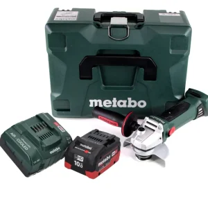 Metabo W 18 LTX 125 Quick amoladora angular baterí 18 V 125 mm (602174840) + 1 baterí de 10,0 Ah + cargador + MetaLoc